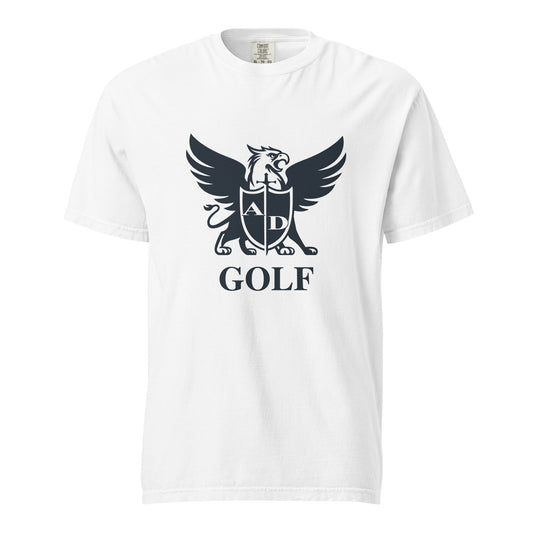 Signature | Comfort Colors T-Shirt | Arma Dei Academy Golf | Griffin Logo