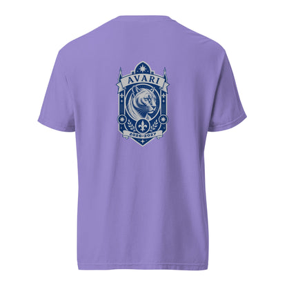 Signature | Comfort Colors T-Shirt | Arma Dei Academy Logic Houses | Avari Logo