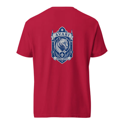 Signature | Comfort Colors T-Shirt | Arma Dei Academy Logic Houses | Avari Logo