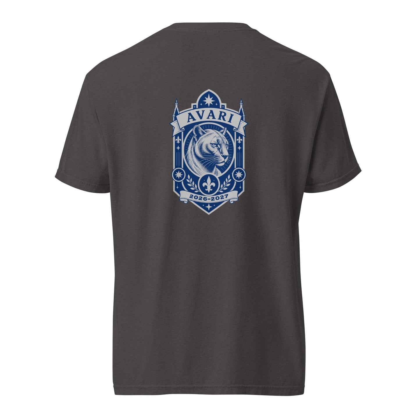 Signature | Comfort Colors T-Shirt | Arma Dei Academy Logic Houses | Avari Logo