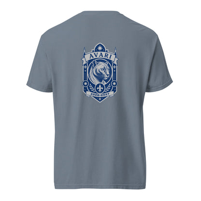 Signature | Comfort Colors T-Shirt | Arma Dei Academy Logic Houses | Avari Logo