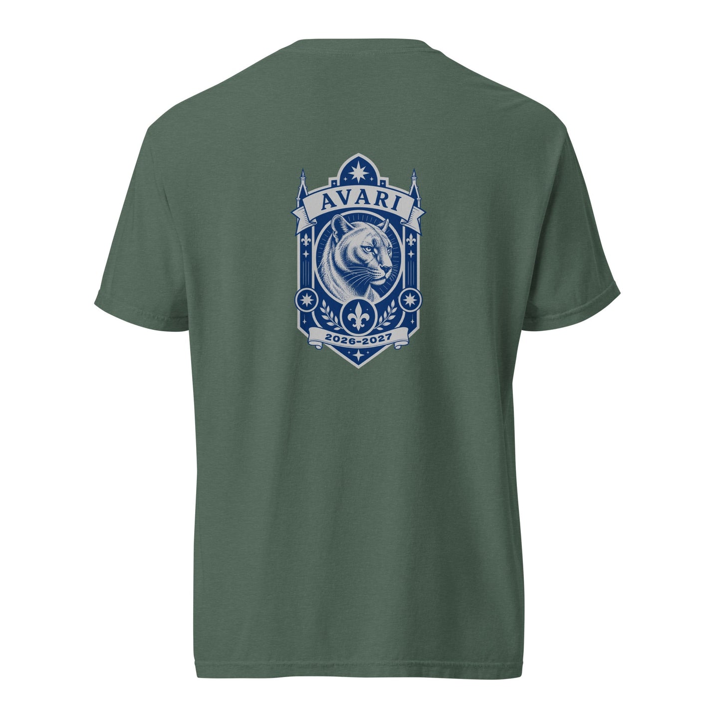 Signature | Comfort Colors T-Shirt | Arma Dei Academy Logic Houses | Avari Logo