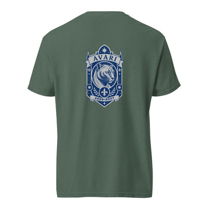 Signature | Comfort Colors T-Shirt | Arma Dei Academy Logic Houses | Avari Logo