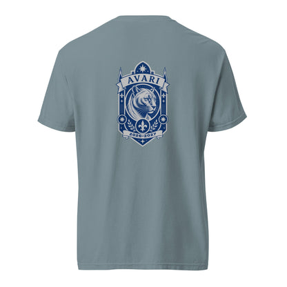 Signature | Comfort Colors T-Shirt | Arma Dei Academy Logic Houses | Avari Logo