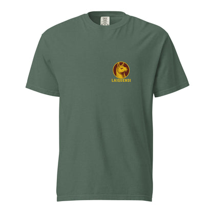 Signature | Comfort Colors T-Shirt | Arma Dei Academy Logic Houses | Laiquendi Logo