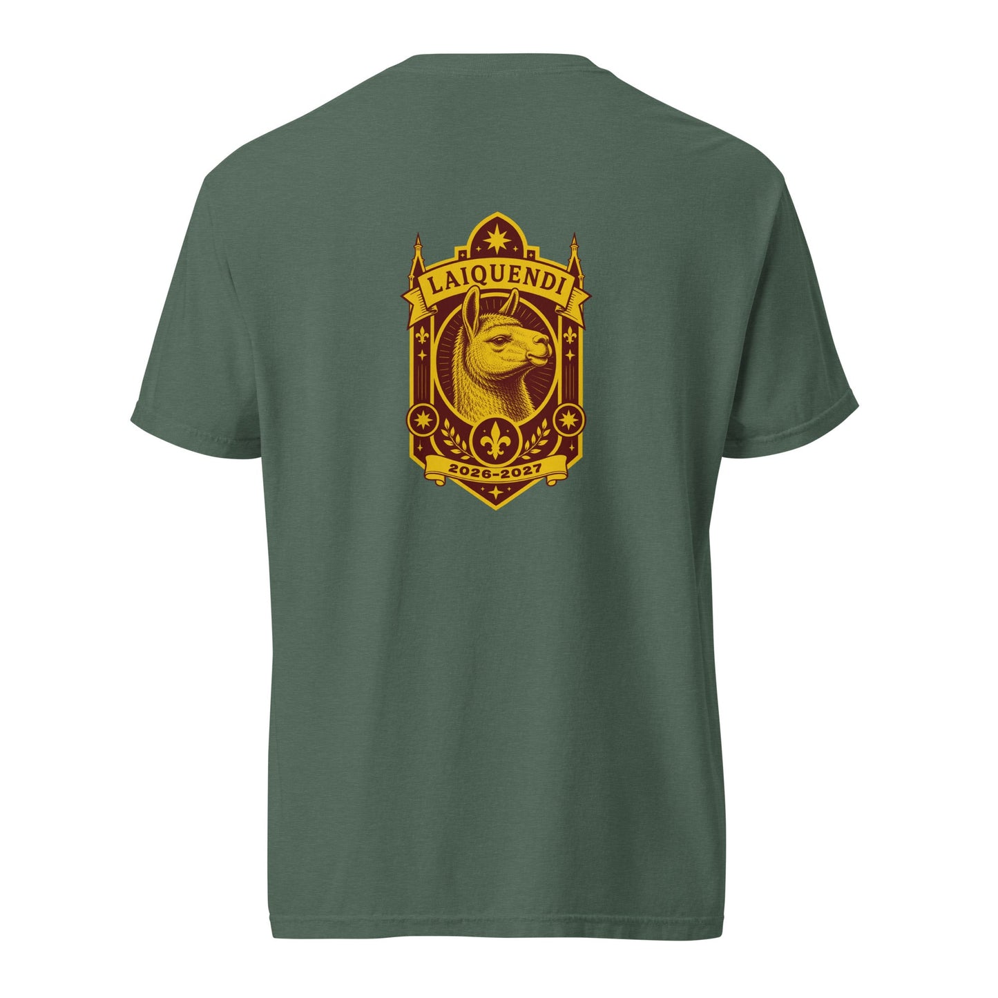 Signature | Comfort Colors T-Shirt | Arma Dei Academy Logic Houses | Laiquendi Logo