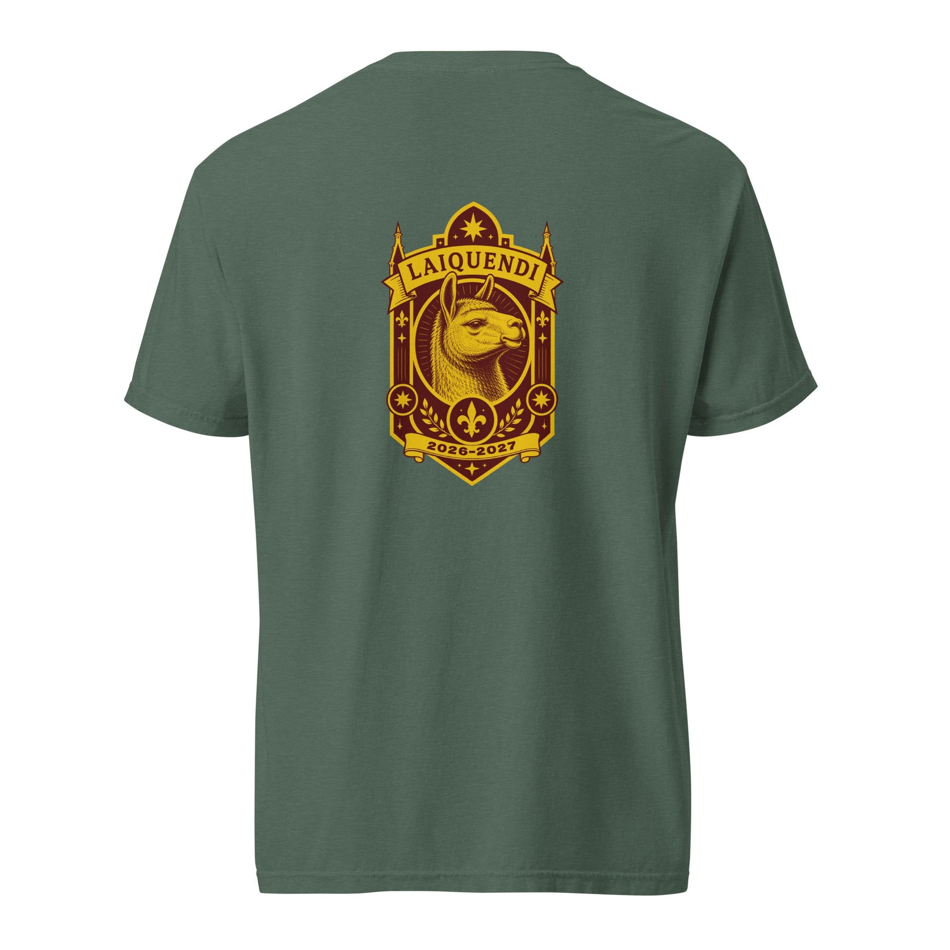 Signature | Comfort Colors T-Shirt | Arma Dei Academy Logic Houses | Laiquendi Logo