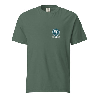 Signature | Comfort Colors T-Shirt | Arma Dei Academy Logic Houses | Noldor Logo