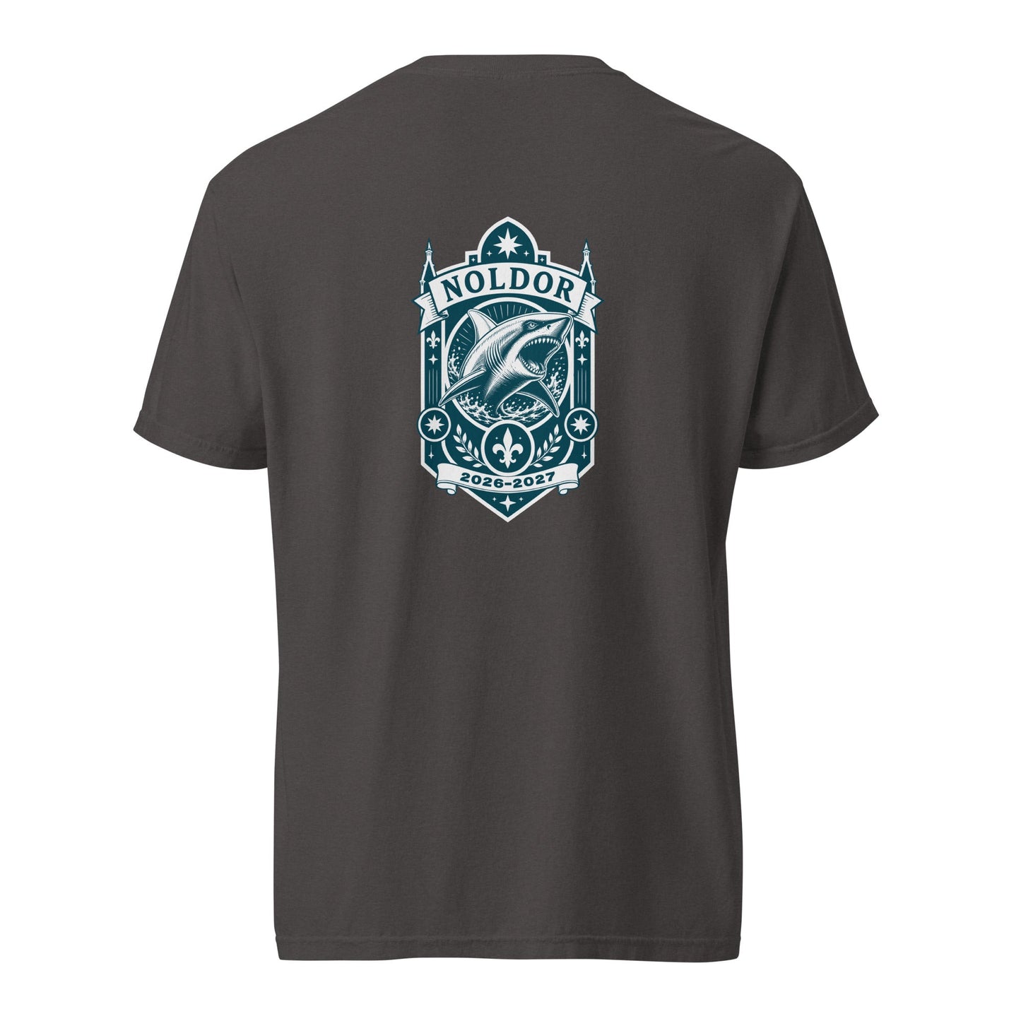 Signature | Comfort Colors T-Shirt | Arma Dei Academy Logic Houses | Noldor Logo