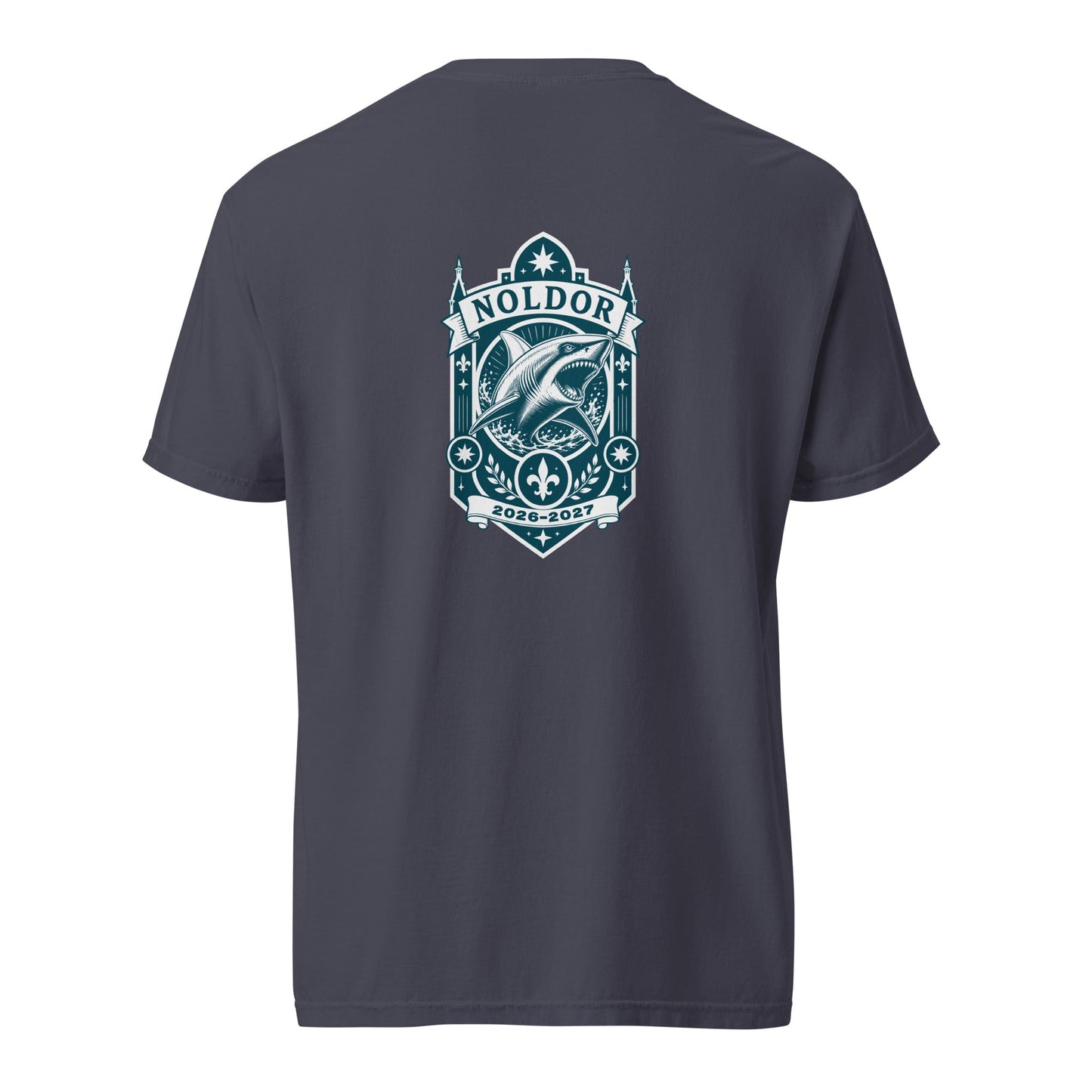 Signature | Comfort Colors T-Shirt | Arma Dei Academy Logic Houses | Noldor Logo