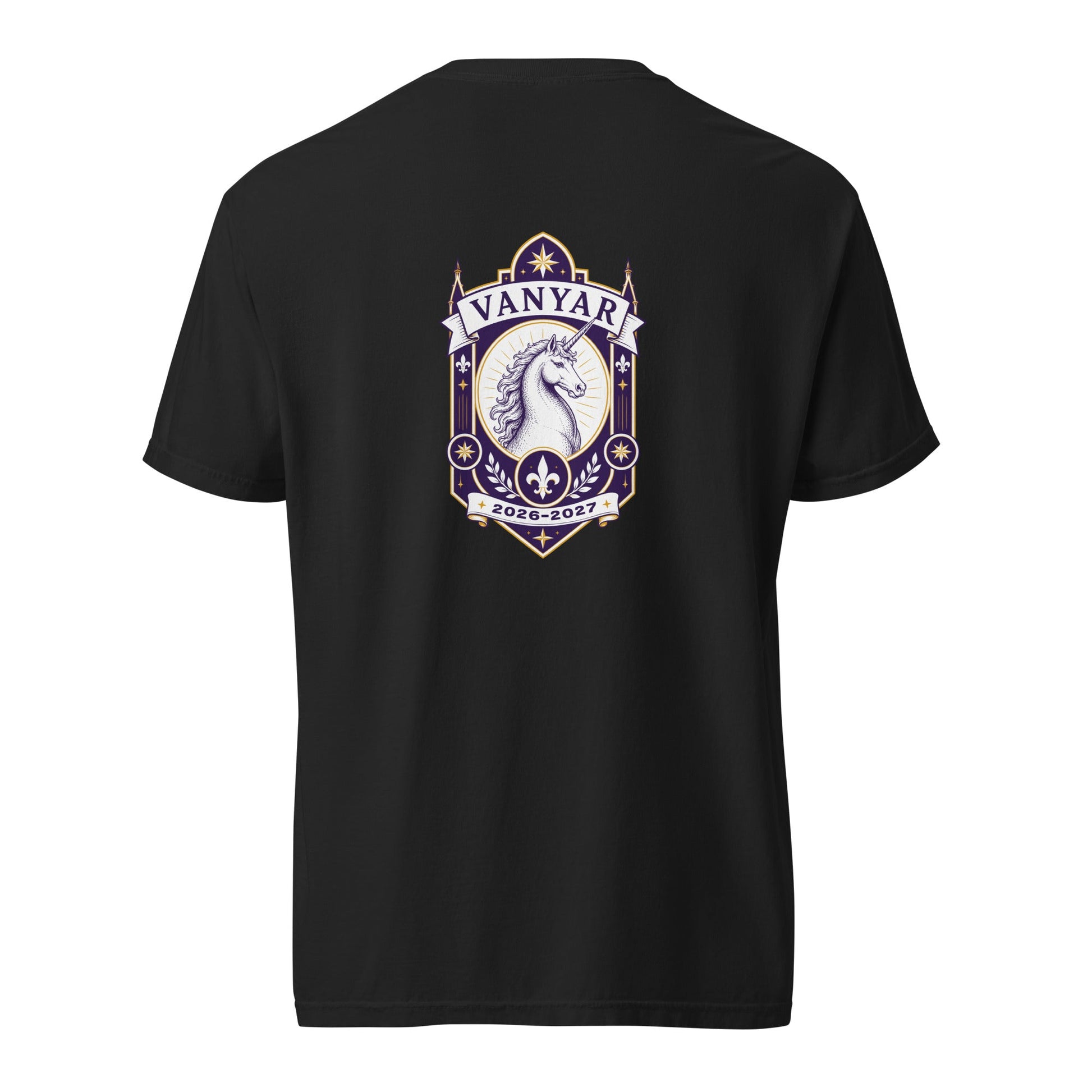 Signature | Comfort Colors T-Shirt | Arma Dei Academy Logic Houses | Vanyar Logo