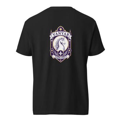Signature | Comfort Colors T-Shirt | Arma Dei Academy Logic Houses | Vanyar Logo