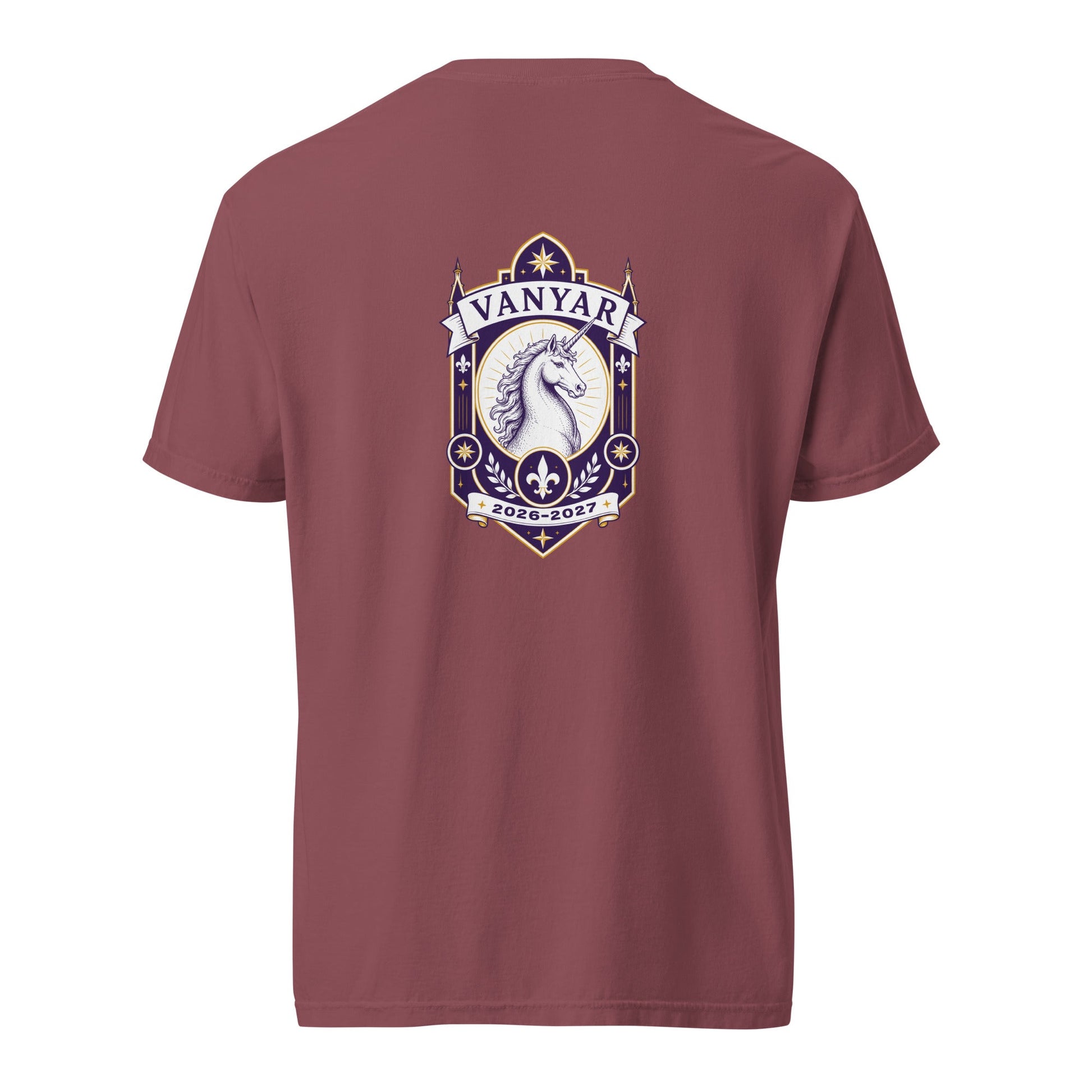 Signature | Comfort Colors T-Shirt | Arma Dei Academy Logic Houses | Vanyar Logo