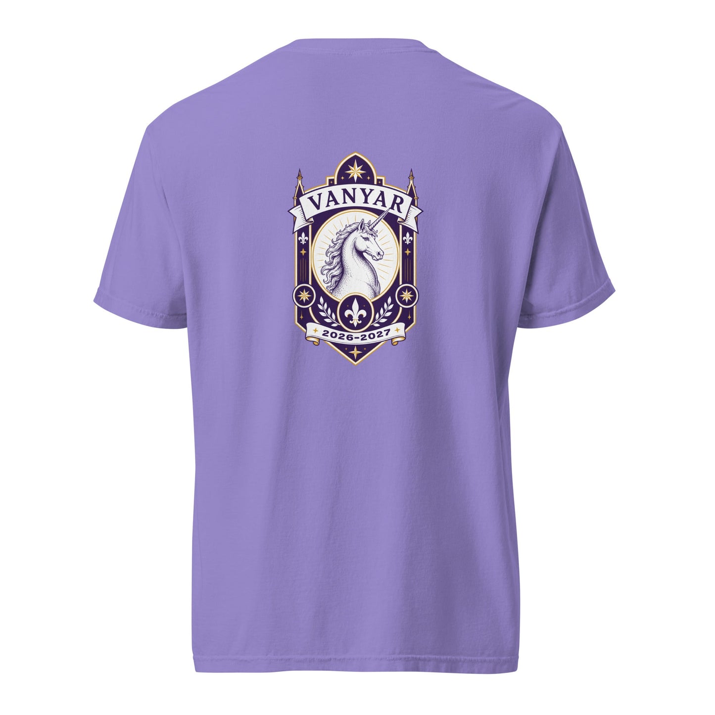 Signature | Comfort Colors T-Shirt | Arma Dei Academy Logic Houses | Vanyar Logo