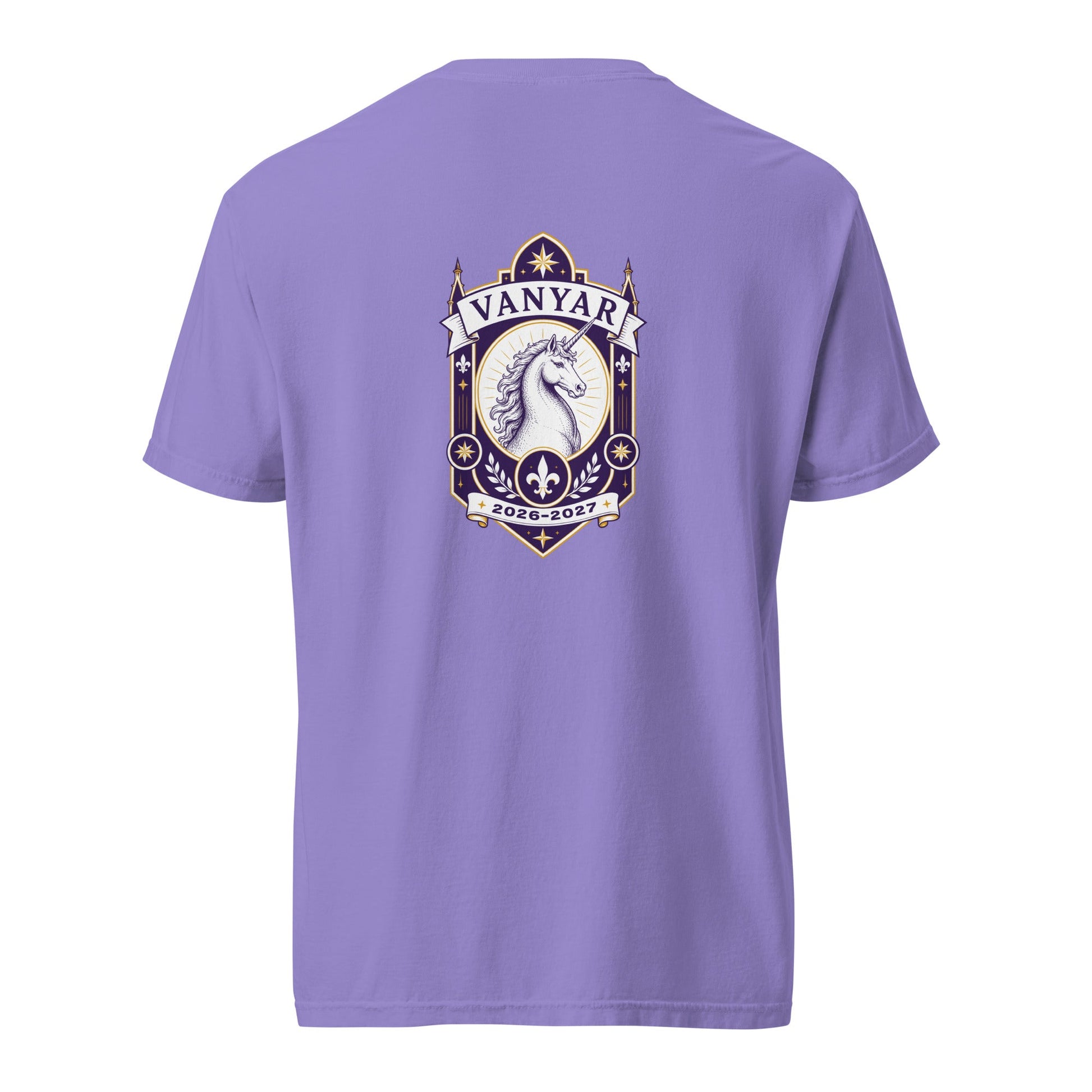 Signature | Comfort Colors T-Shirt | Arma Dei Academy Logic Houses | Vanyar Logo