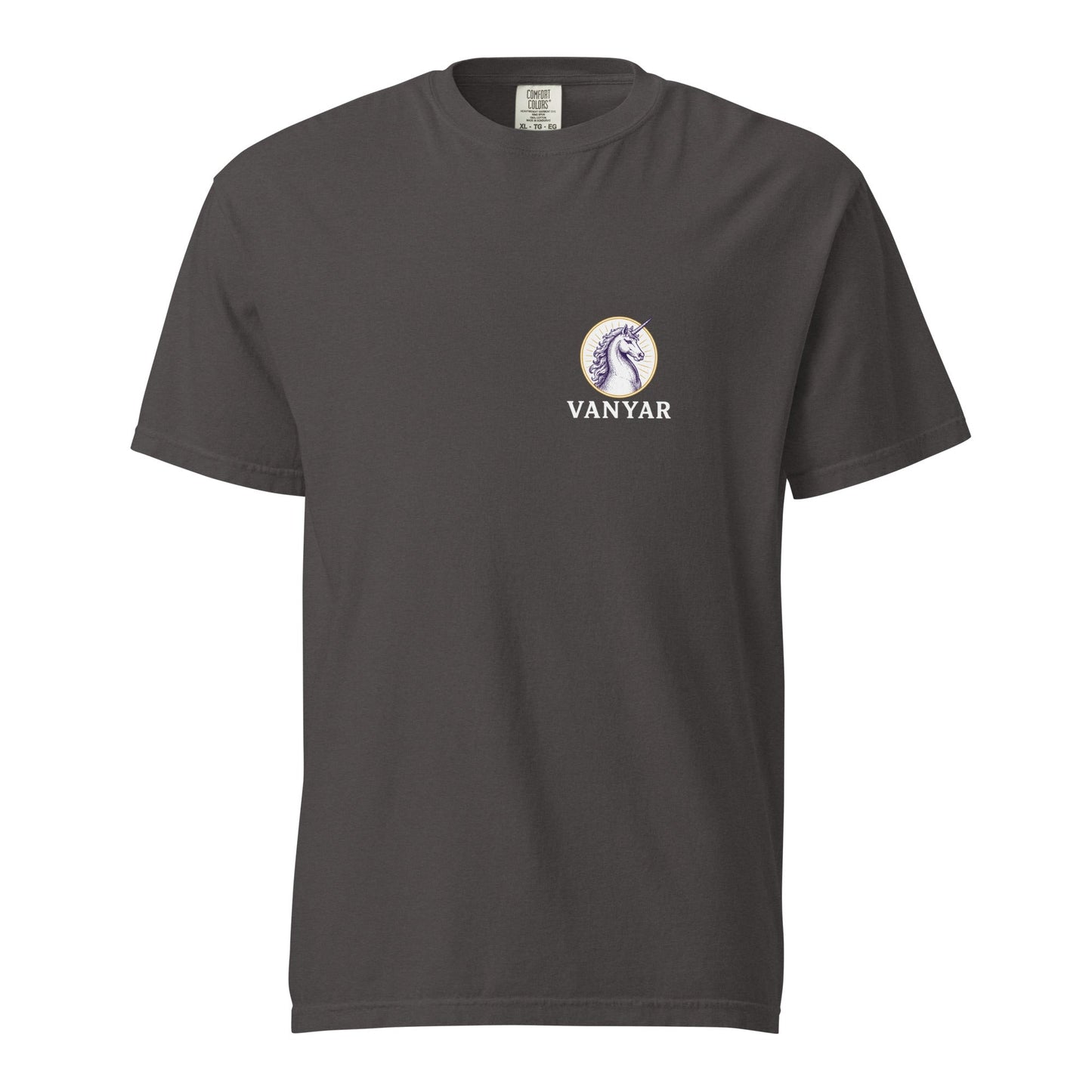 Signature | Comfort Colors T-Shirt | Arma Dei Academy Logic Houses | Vanyar Logo