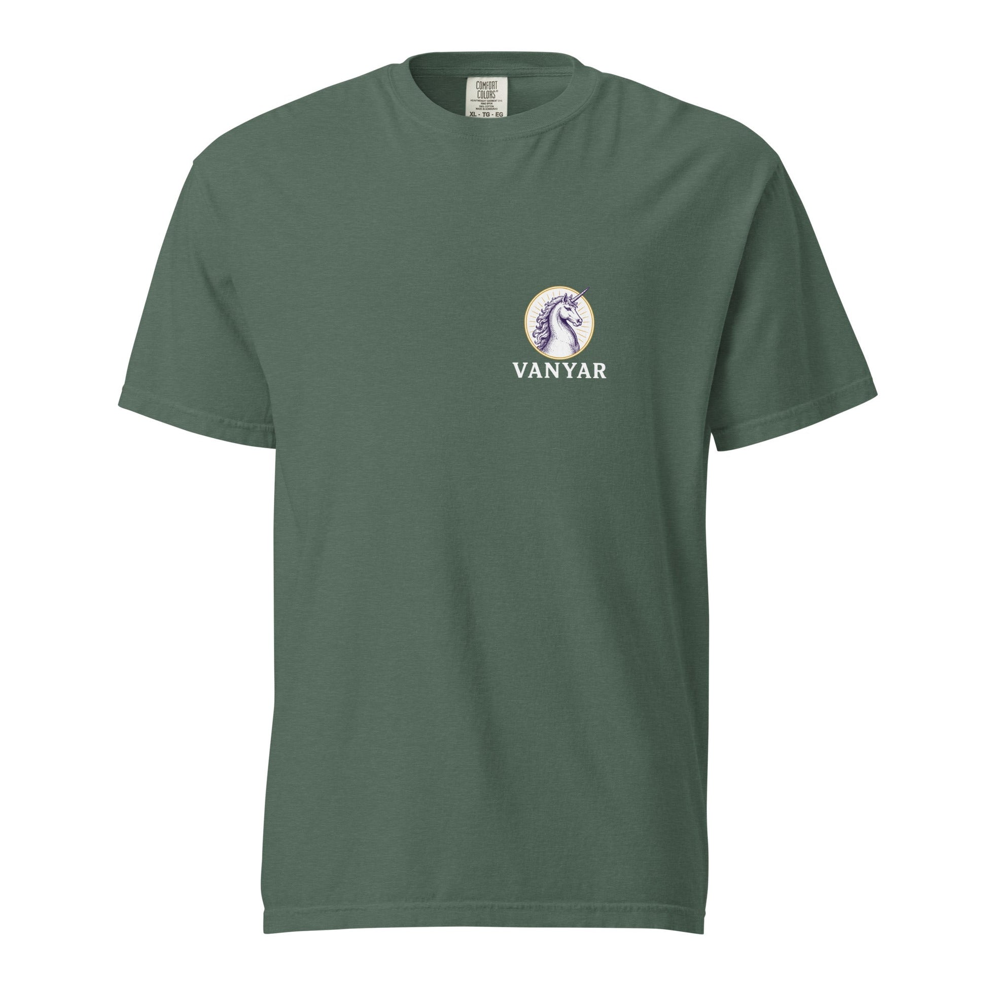 Signature | Comfort Colors T-Shirt | Arma Dei Academy Logic Houses | Vanyar Logo
