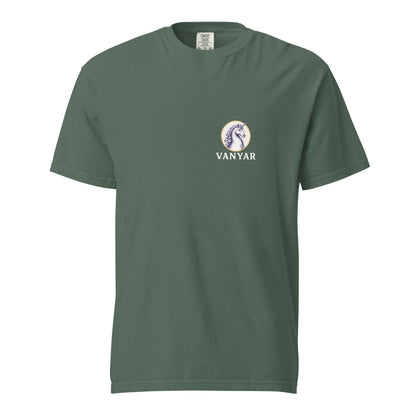 Signature | Comfort Colors T-Shirt | Arma Dei Academy Logic Houses | Vanyar Logo