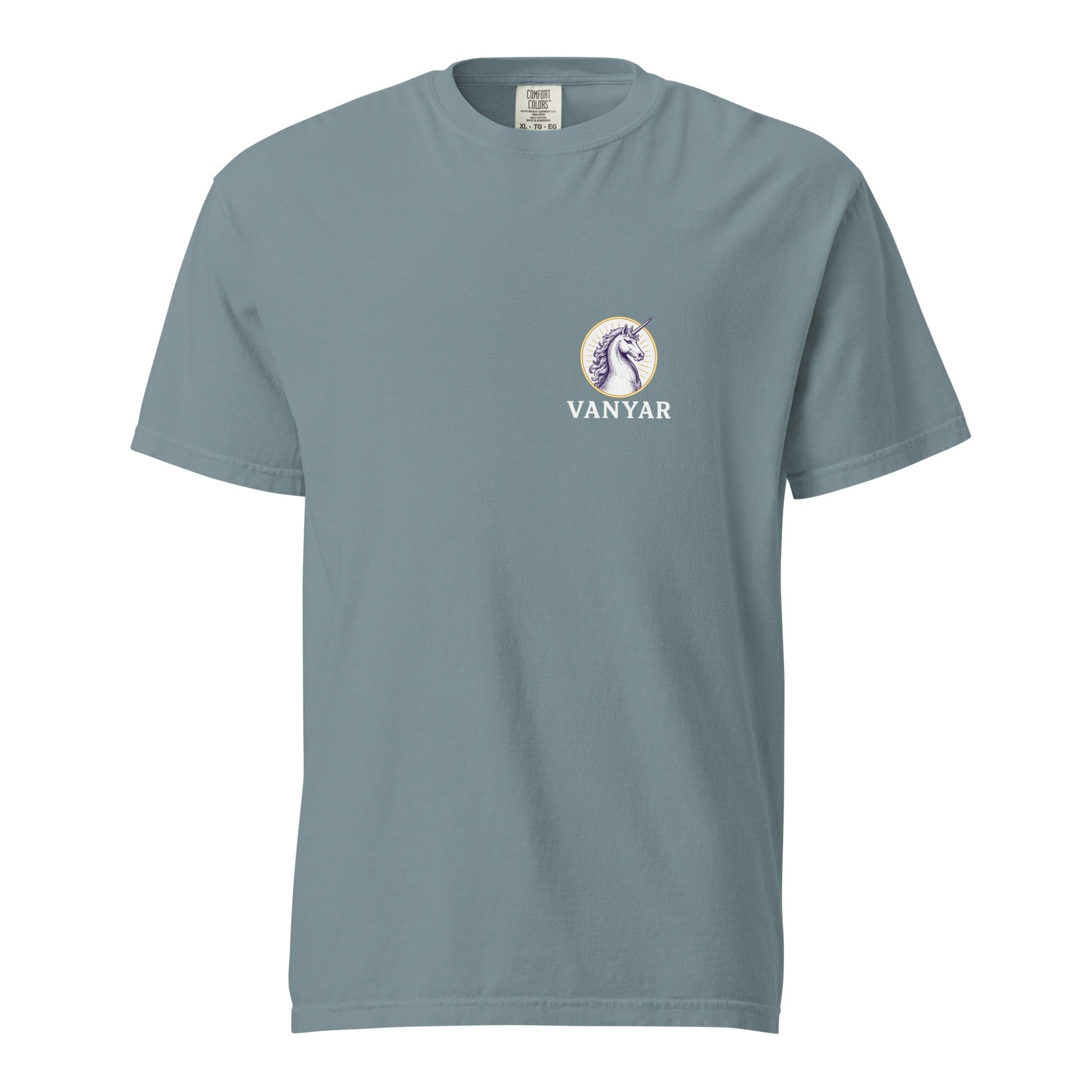 Signature | Comfort Colors T-Shirt | Arma Dei Academy Logic Houses | Vanyar Logo