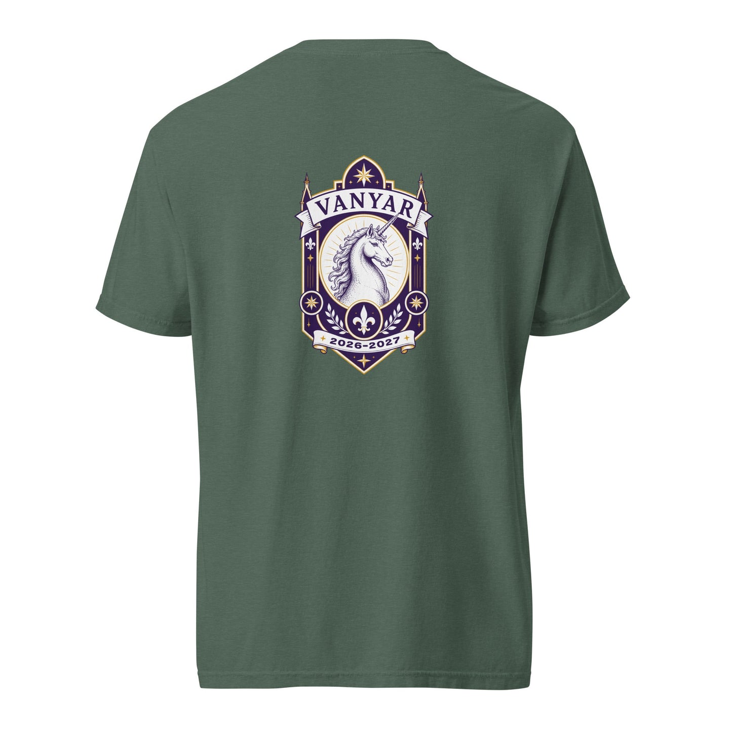 Signature | Comfort Colors T-Shirt | Arma Dei Academy Logic Houses | Vanyar Logo