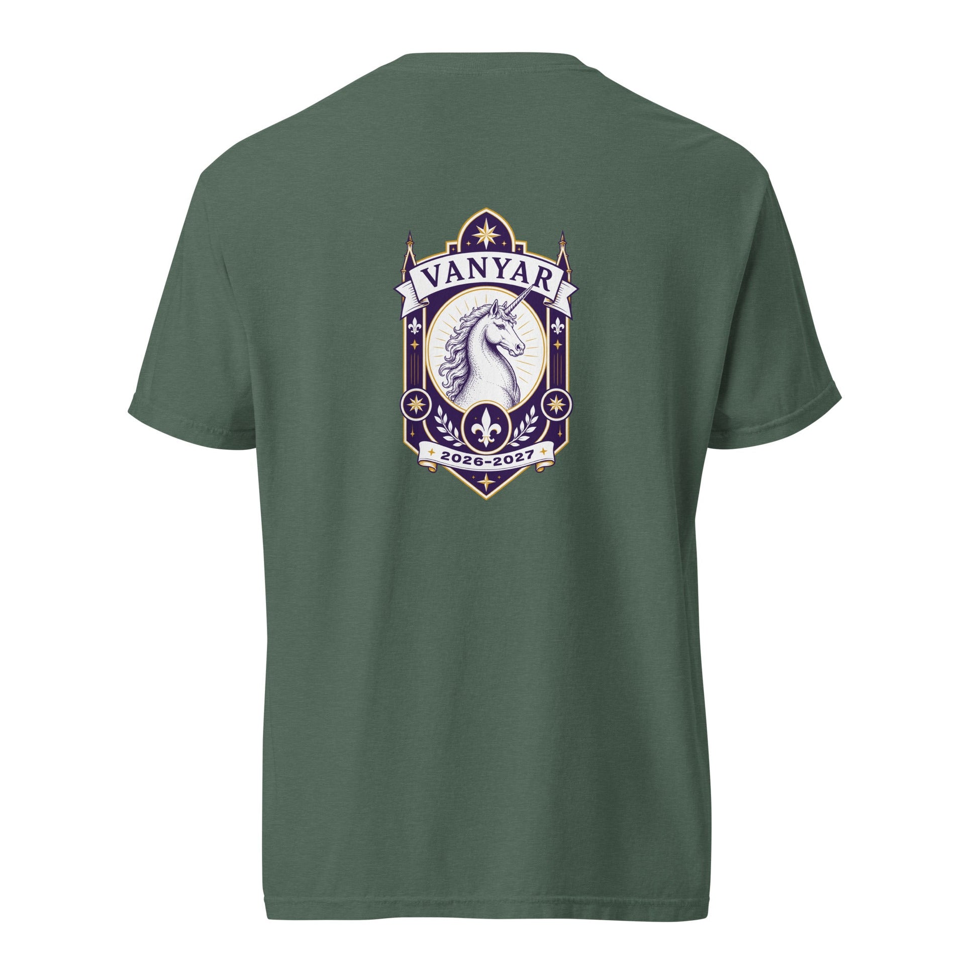 Signature | Comfort Colors T-Shirt | Arma Dei Academy Logic Houses | Vanyar Logo