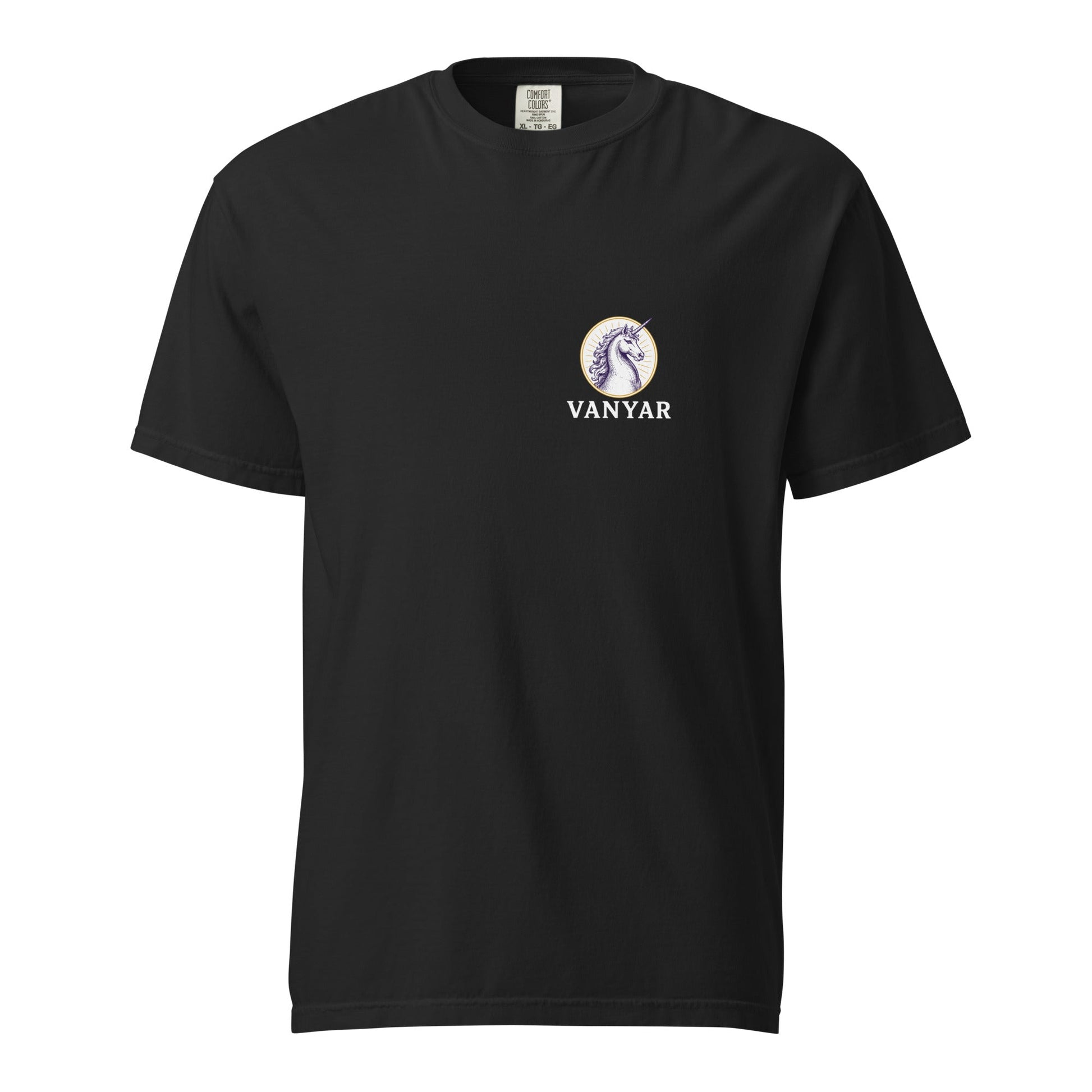 Signature | Comfort Colors T-Shirt | Arma Dei Academy Logic Houses | Vanyar Logo