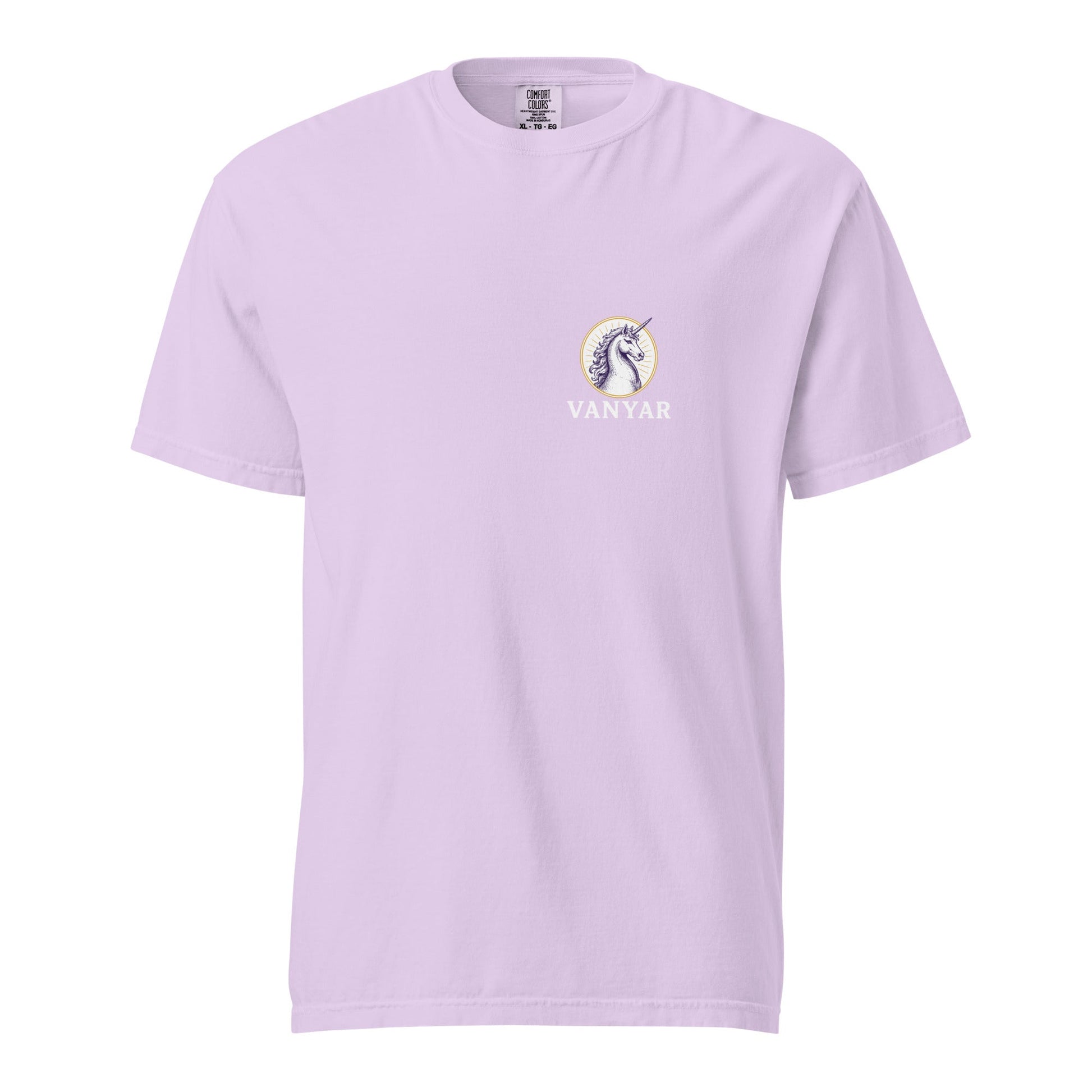 Signature | Comfort Colors T-Shirt | Arma Dei Academy Logic Houses | Vanyar Logo