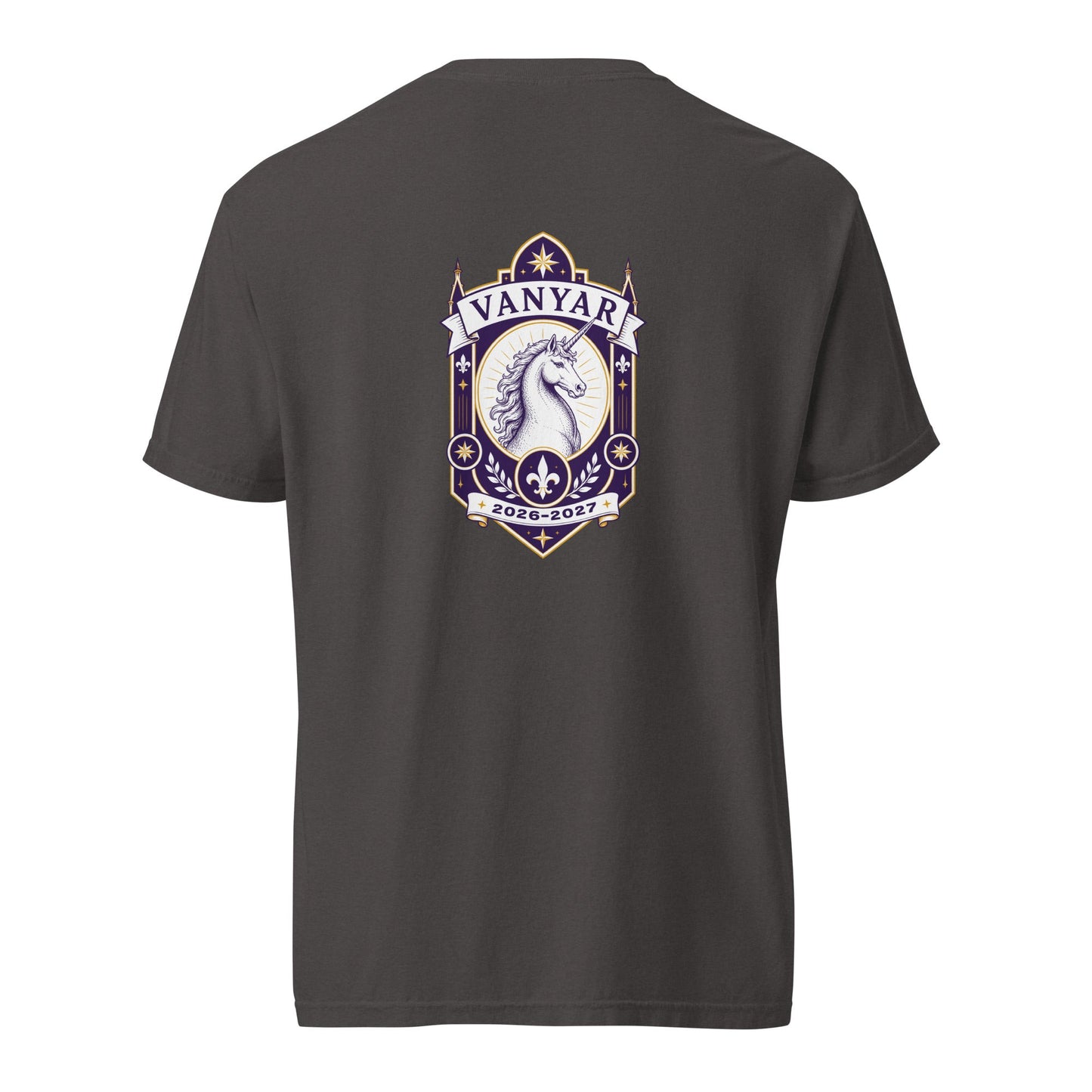 Signature | Comfort Colors T-Shirt | Arma Dei Academy Logic Houses | Vanyar Logo