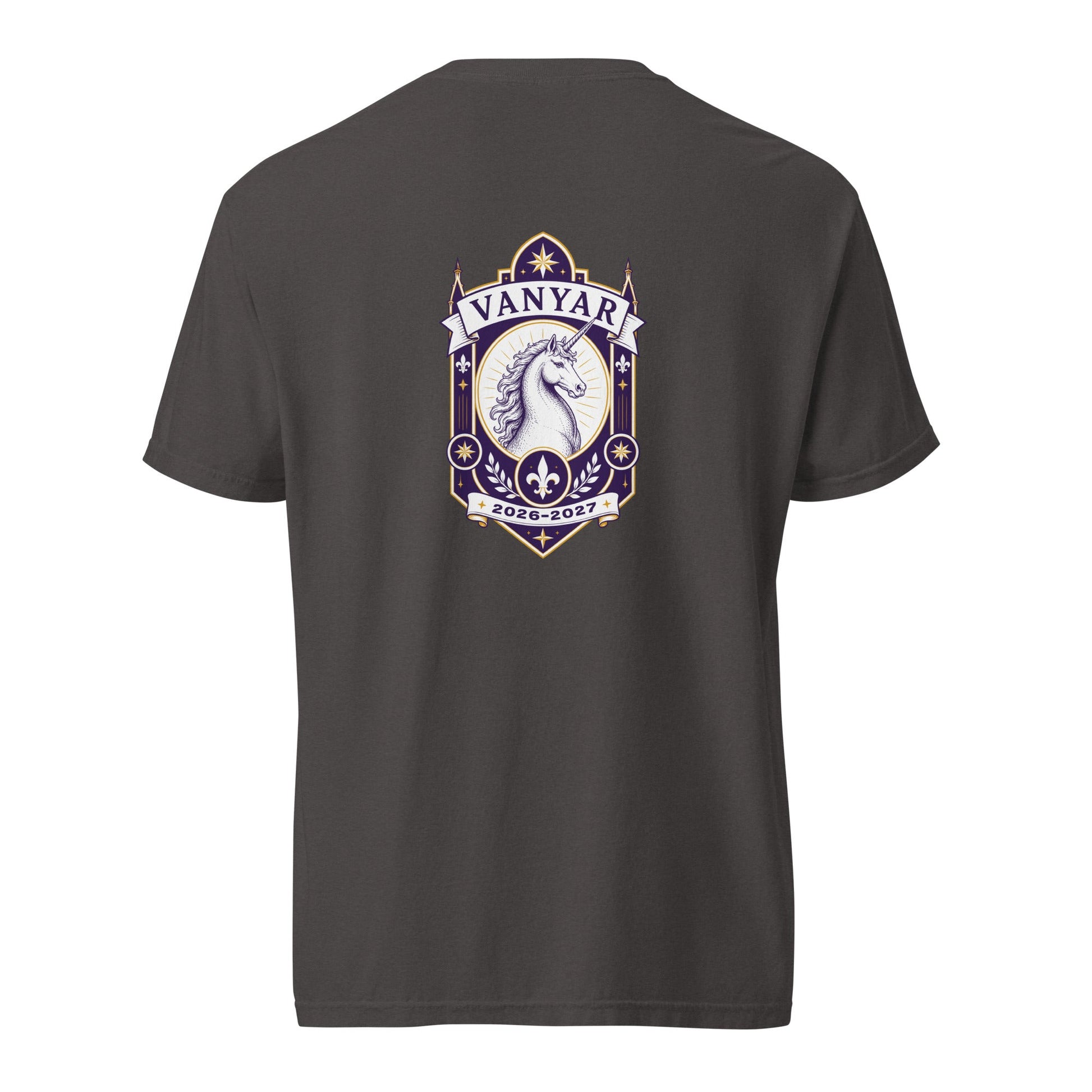 Signature | Comfort Colors T-Shirt | Arma Dei Academy Logic Houses | Vanyar Logo