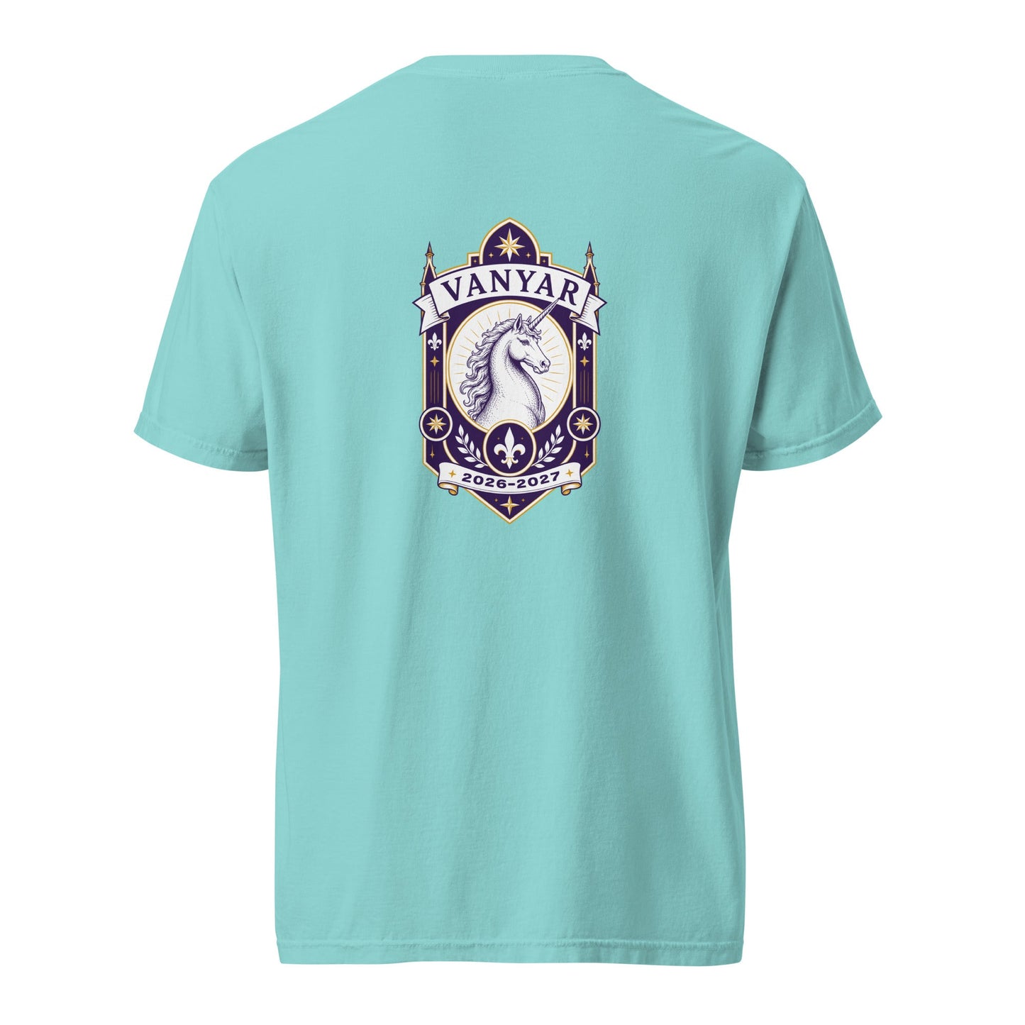 Signature | Comfort Colors T-Shirt | Arma Dei Academy Logic Houses | Vanyar Logo