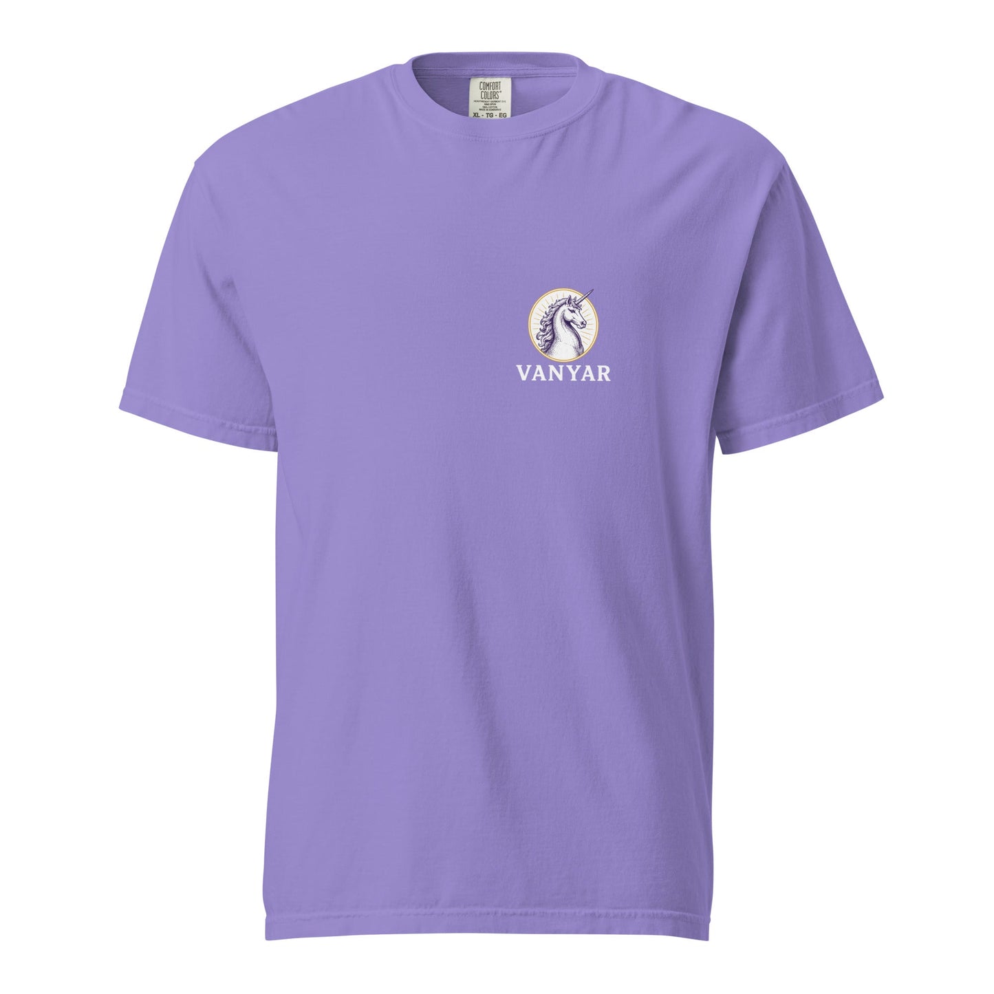 Signature | Comfort Colors T-Shirt | Arma Dei Academy Logic Houses | Vanyar Logo