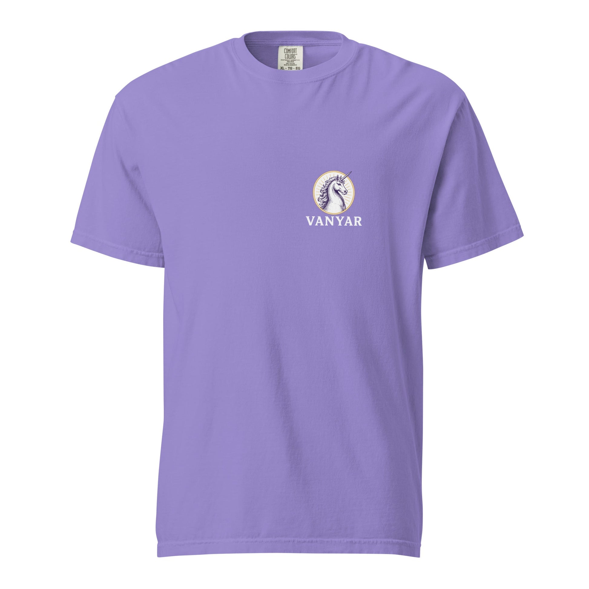 Signature | Comfort Colors T-Shirt | Arma Dei Academy Logic Houses | Vanyar Logo