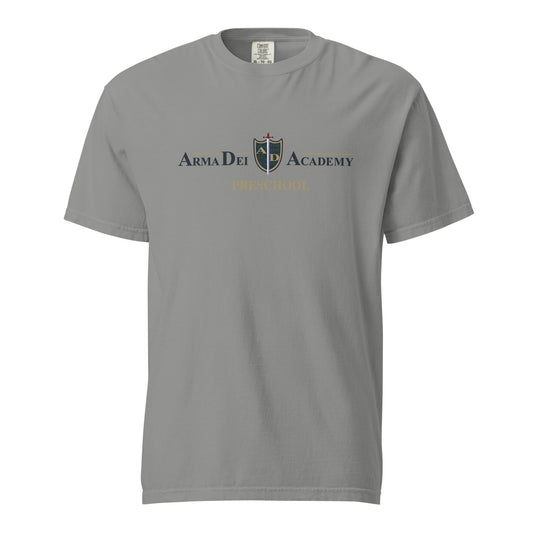 Signature | Comfort Colors T-Shirt | Arma Dei Academy Preschool | Alt Logo