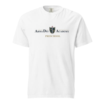 Signature | Comfort Colors T-Shirt | Arma Dei Academy Preschool | Alt Logo