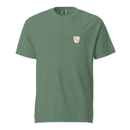 Signature | Comfort Colors T-Shirt | Arma Dei Academy Track and Field | Shield Logo