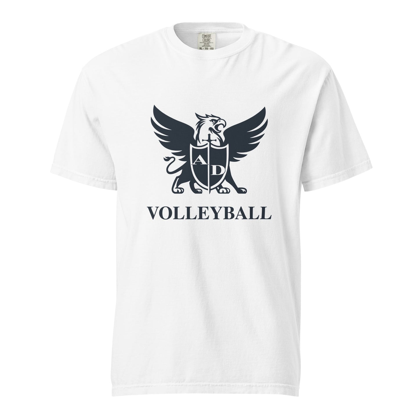 Signature | Comfort Colors T-Shirt | Arma Dei Academy Volleyball | Griffin Logo