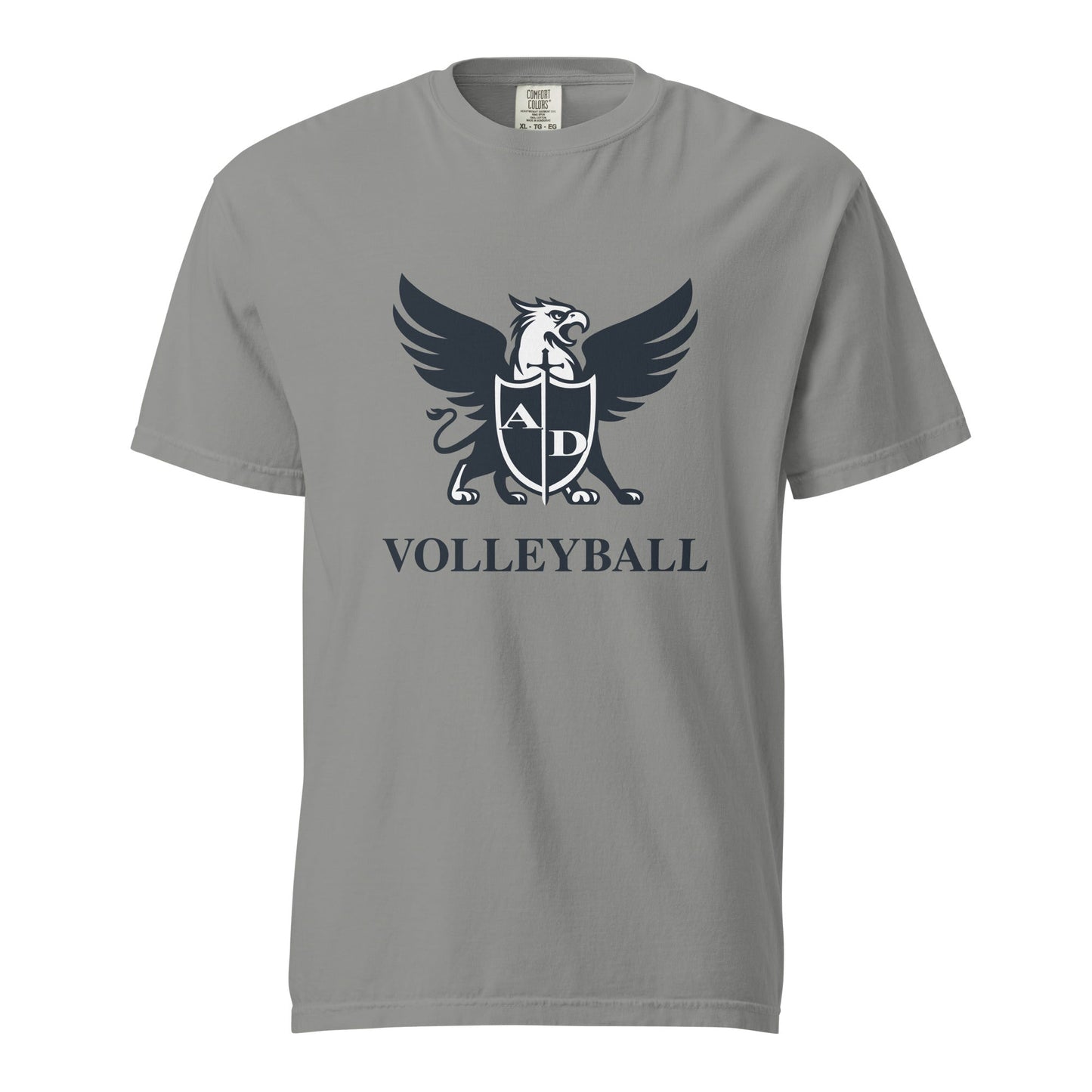 Signature | Comfort Colors T-Shirt | Arma Dei Academy Volleyball | Griffin Logo