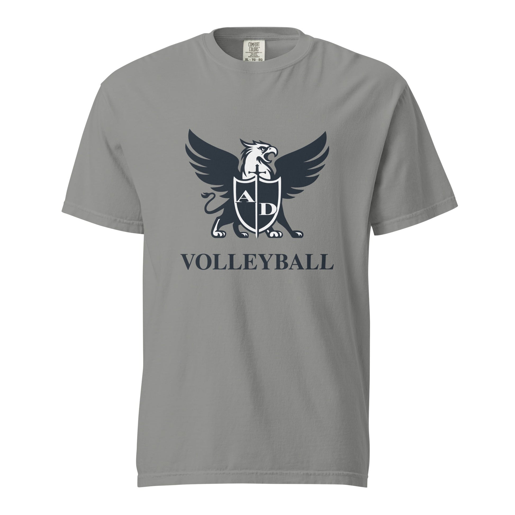 Signature | Comfort Colors T-Shirt | Arma Dei Academy Volleyball | Griffin Logo