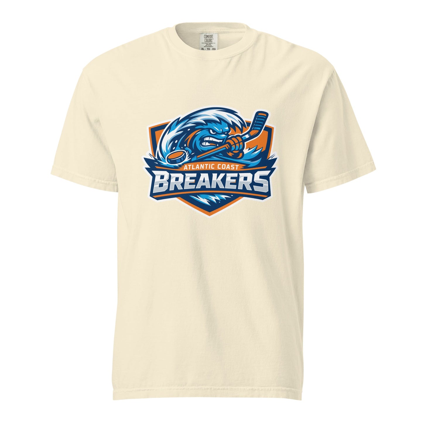Signature | Comfort Colors T-Shirt | Atlantic Coast Breakers Hockey | Mascot Shield Logo