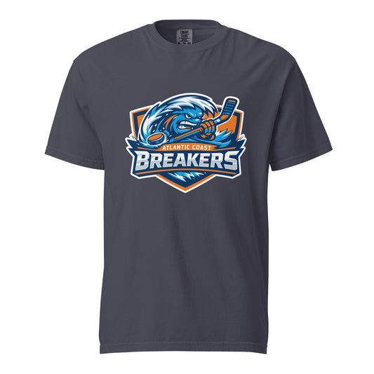 Signature | Comfort Colors T-Shirt | Atlantic Coast Breakers Hockey | Mascot Shield Logo