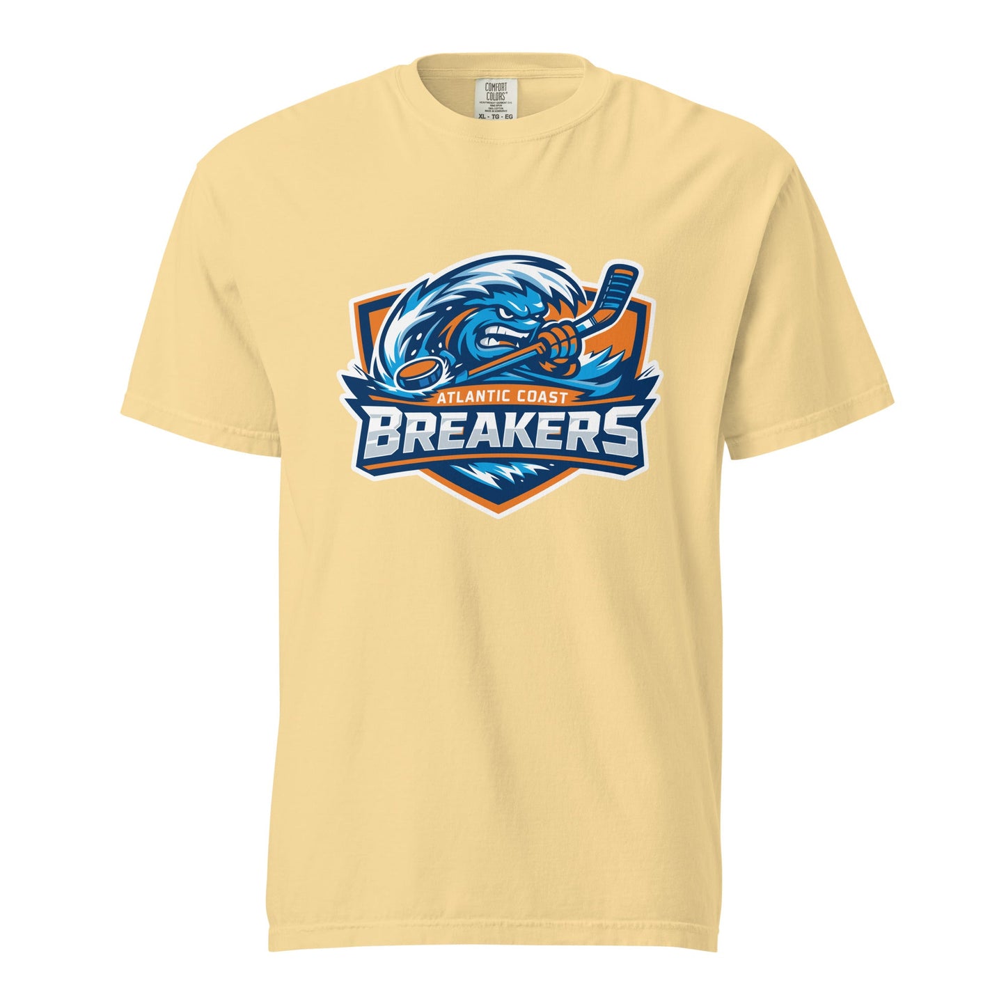 Signature | Comfort Colors T-Shirt | Atlantic Coast Breakers Hockey | Mascot Shield Logo