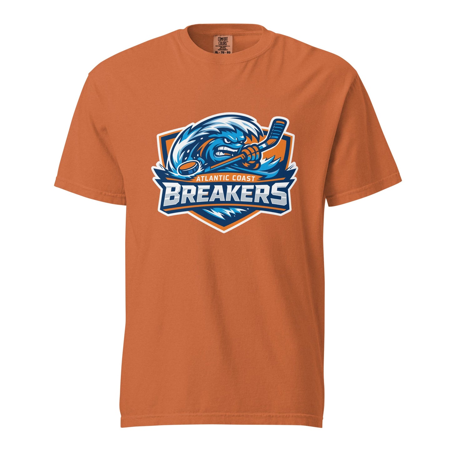 Signature | Comfort Colors T-Shirt | Atlantic Coast Breakers Hockey | Mascot Shield Logo