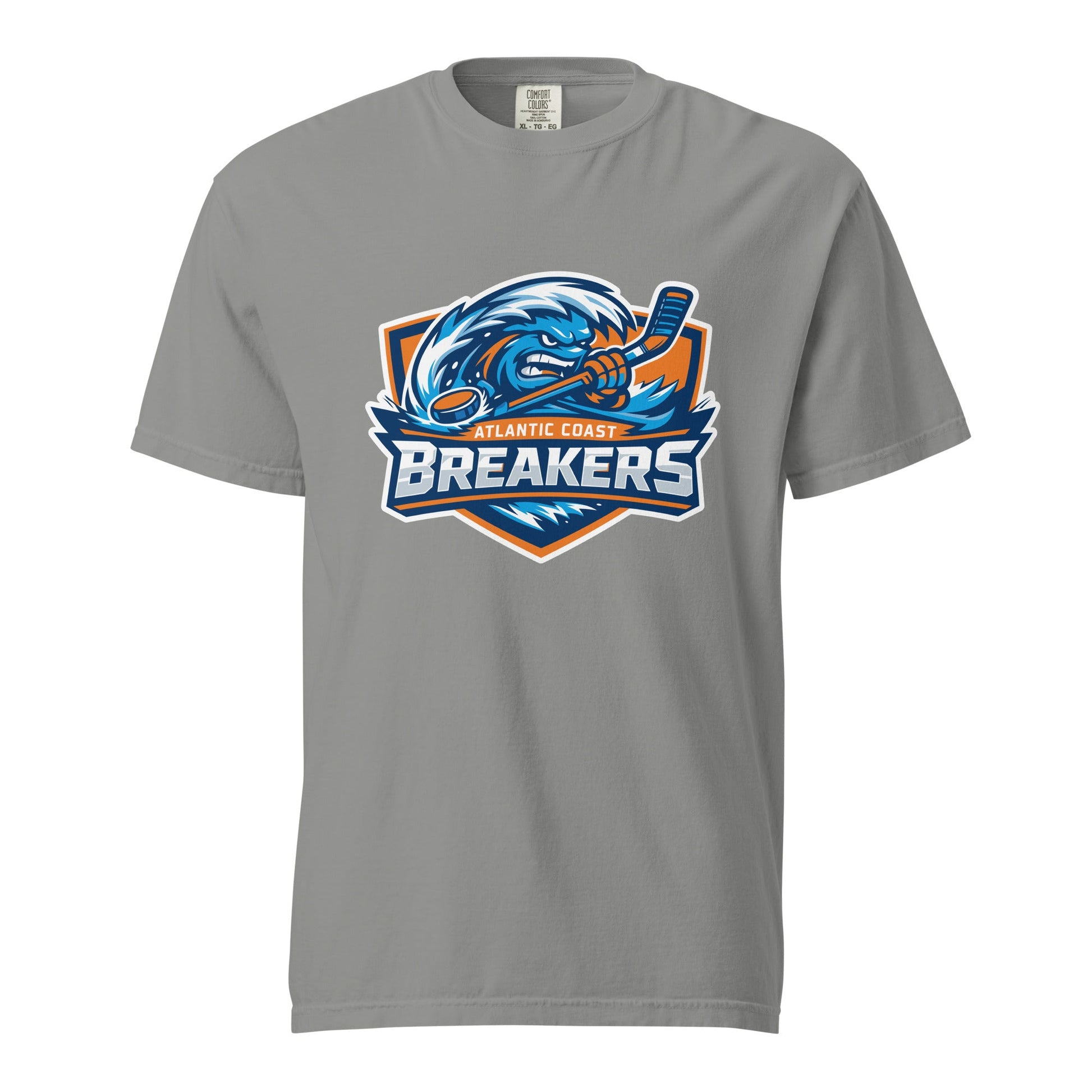 Signature | Comfort Colors T-Shirt | Atlantic Coast Breakers Hockey | Mascot Shield Logo