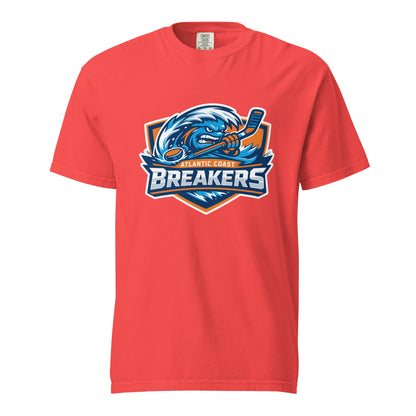 Signature | Comfort Colors T-Shirt | Atlantic Coast Breakers Hockey | Mascot Shield Logo