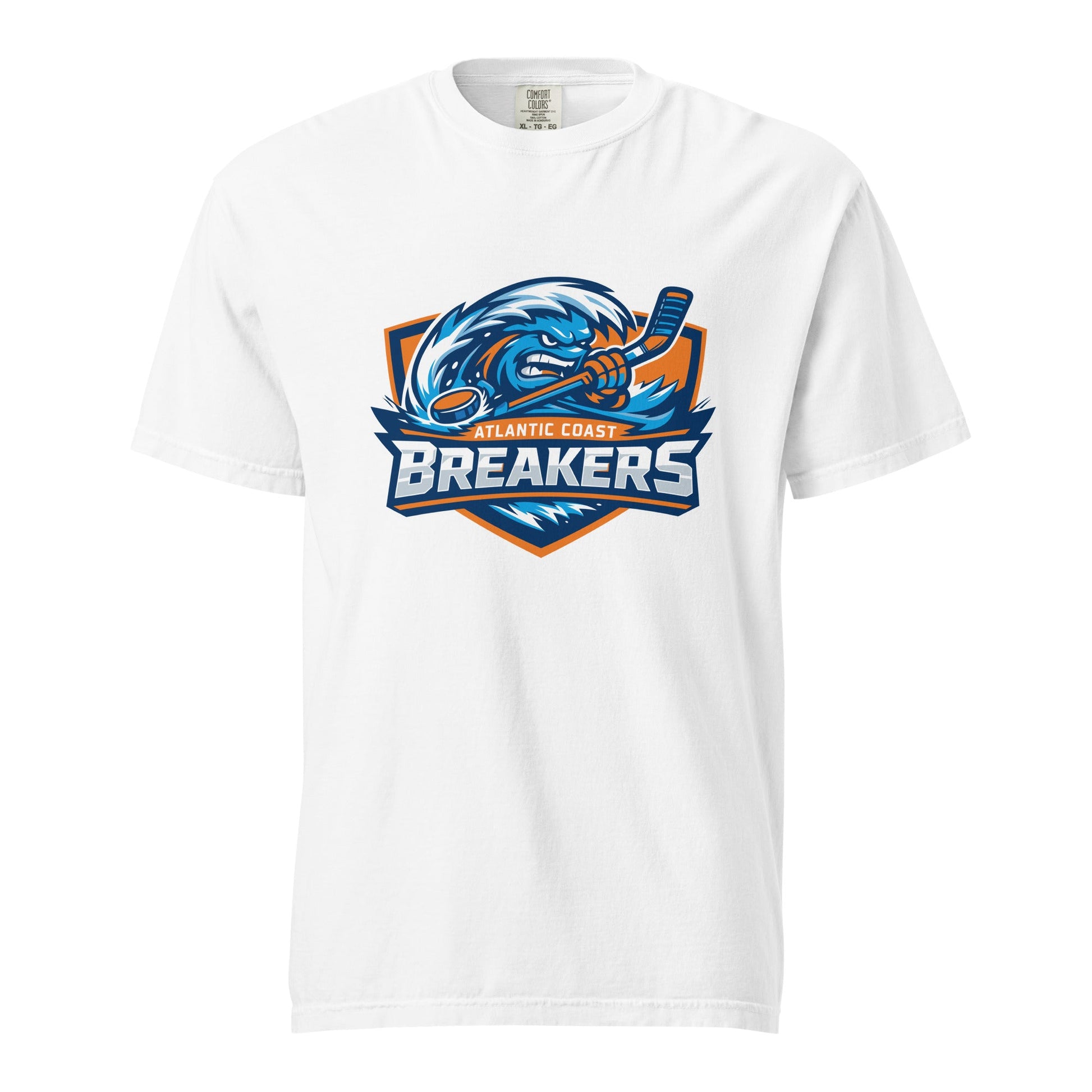 Signature | Comfort Colors T-Shirt | Atlantic Coast Breakers Hockey | Mascot Shield Logo