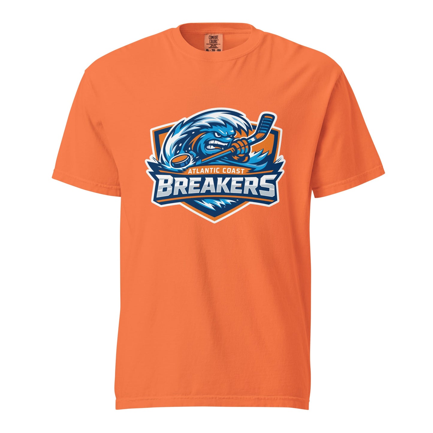 Signature | Comfort Colors T-Shirt | Atlantic Coast Breakers Hockey | Mascot Shield Logo
