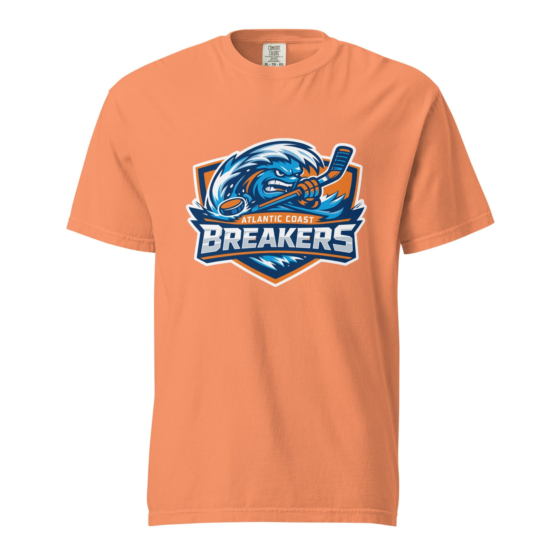 Signature | Comfort Colors T-Shirt | Atlantic Coast Breakers Hockey | Mascot Shield Logo