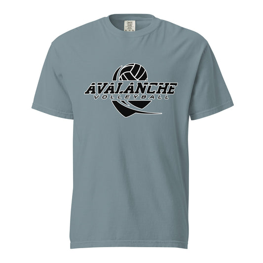 Signature | Comfort Colors T-Shirt | Avalanche Volleyball Club | Crest Logo