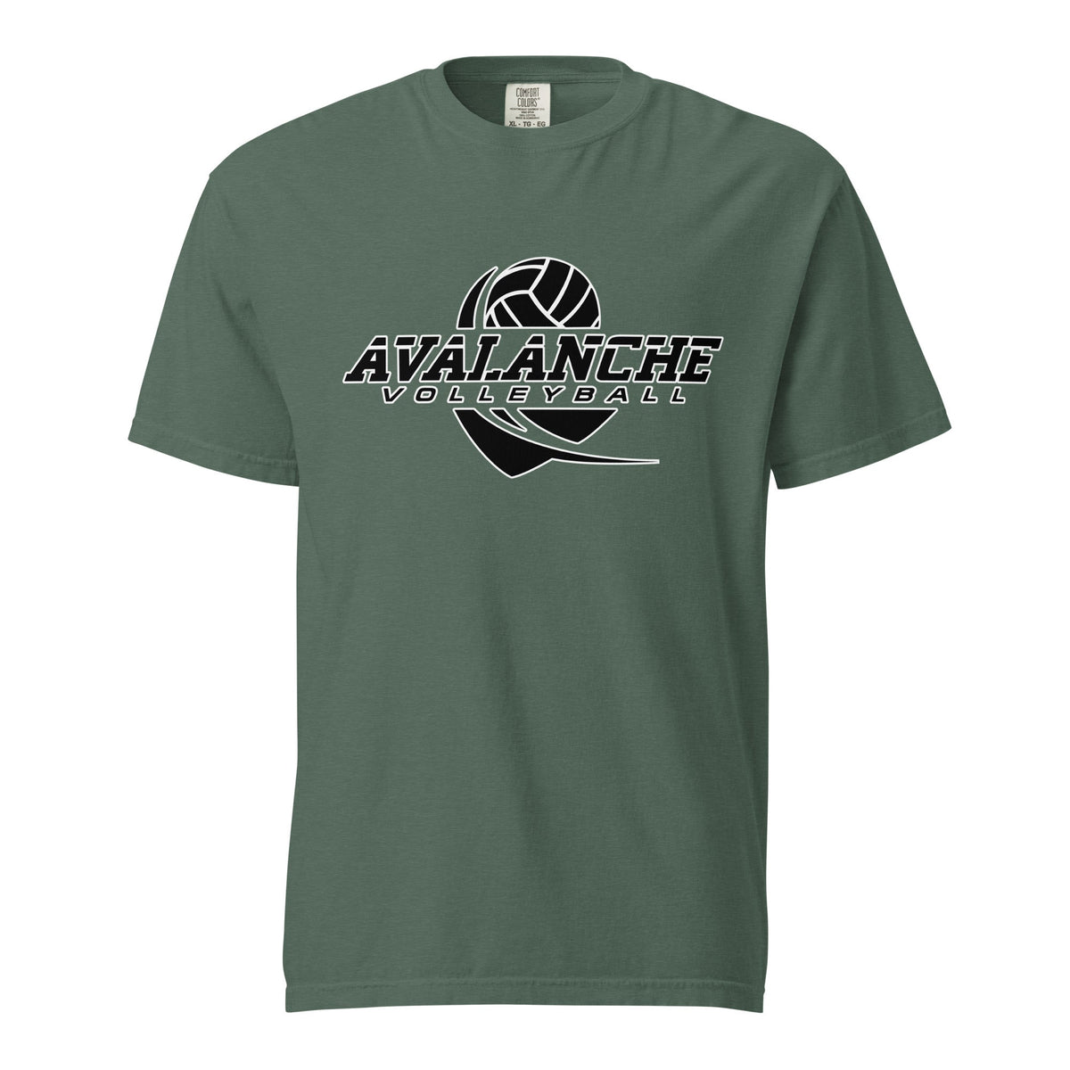 Signature | Comfort Colors T-Shirt | Avalanche Volleyball Club | Crest Logo