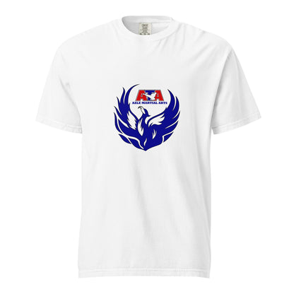 Signature | Comfort Colors T-Shirt | Azle Martial Arts | Blue Fire Crest Logo